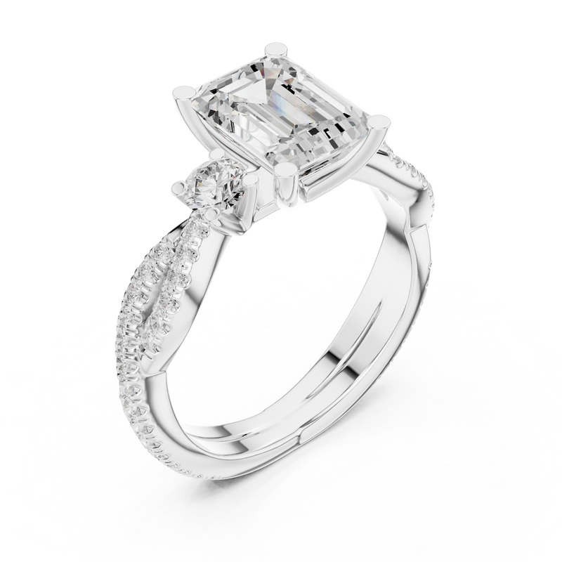 Ladies Ring DDLR-281@7 - White Gold - Image