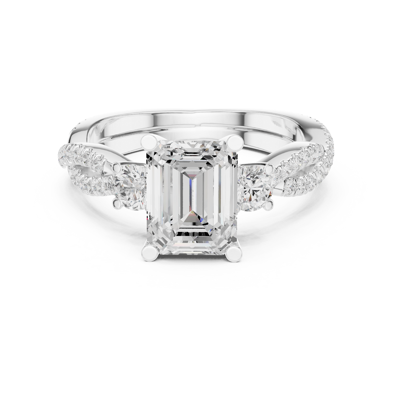 Ladies Ring DDLR-281@7 - White Gold - Image