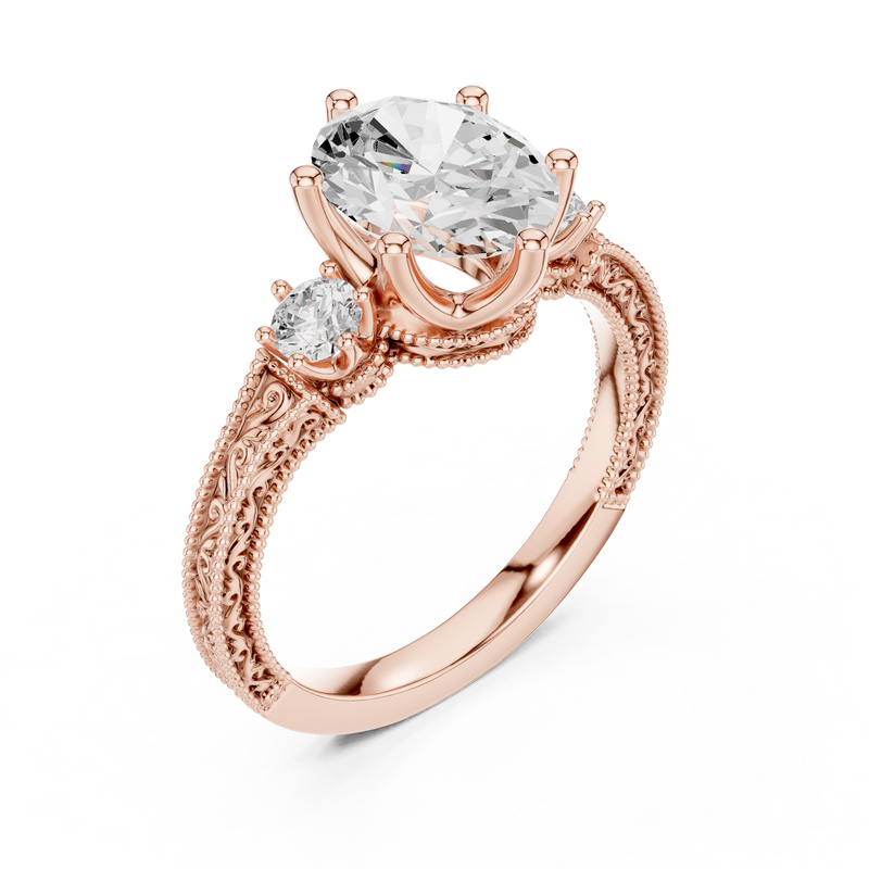 Ladies Ring DDLR-282@7 - Rose Gold - Image