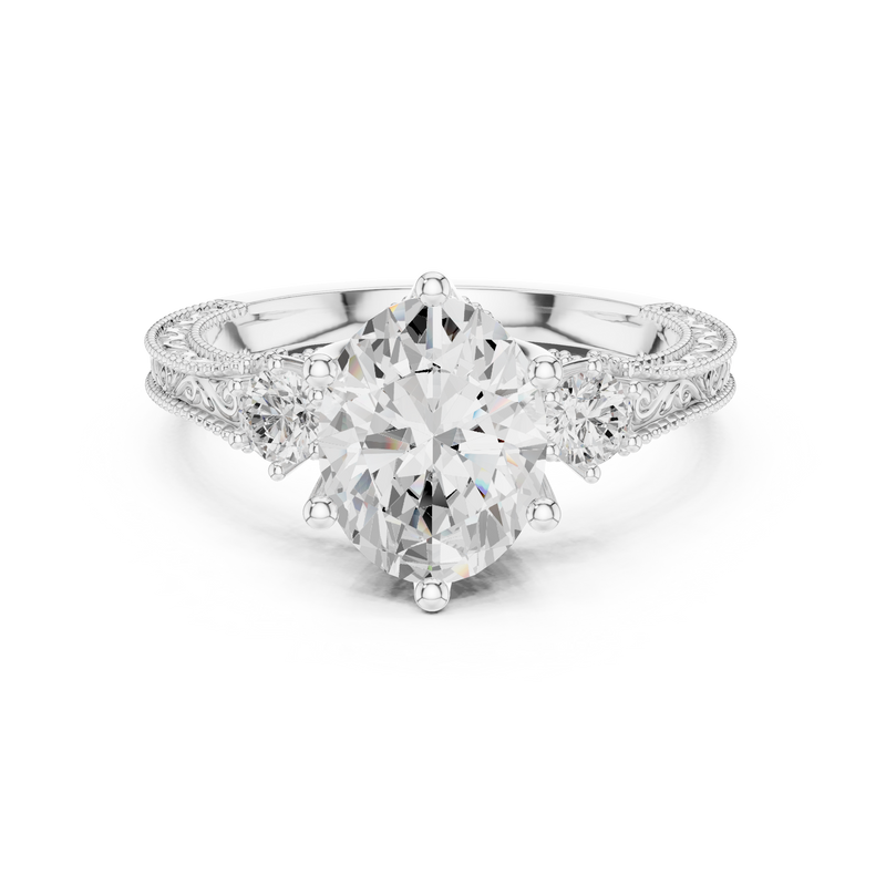 Ladies Ring DDLR-282@7 - White Gold - Image
