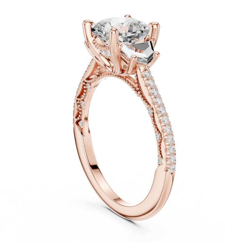 Ladies Ring DDLR-283@7 - Rose Gold - Image