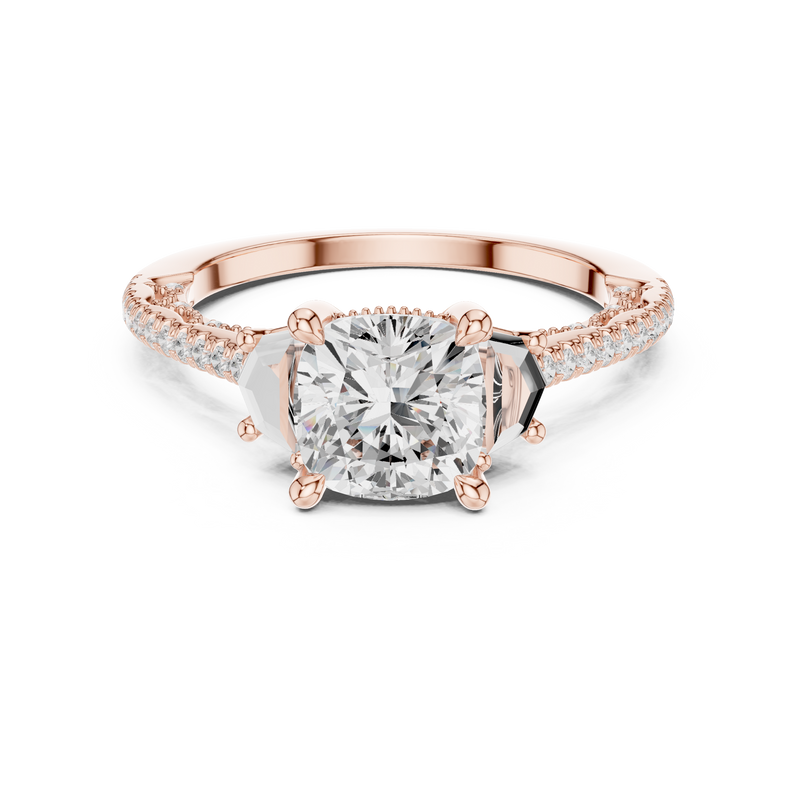 Ladies Ring DDLR-283@7 - Rose Gold - Image