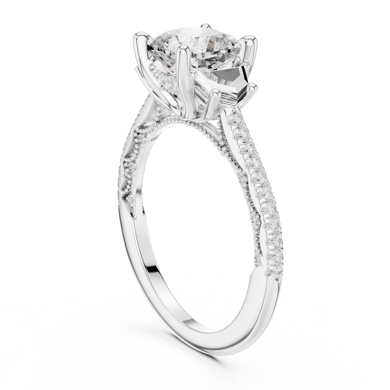 Ladies Ring DDLR-283@7 - White Gold - Image