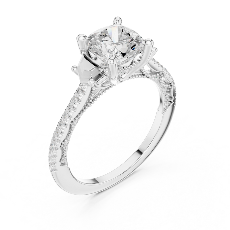 Ladies Ring DDLR-283@7 - White Gold - Image