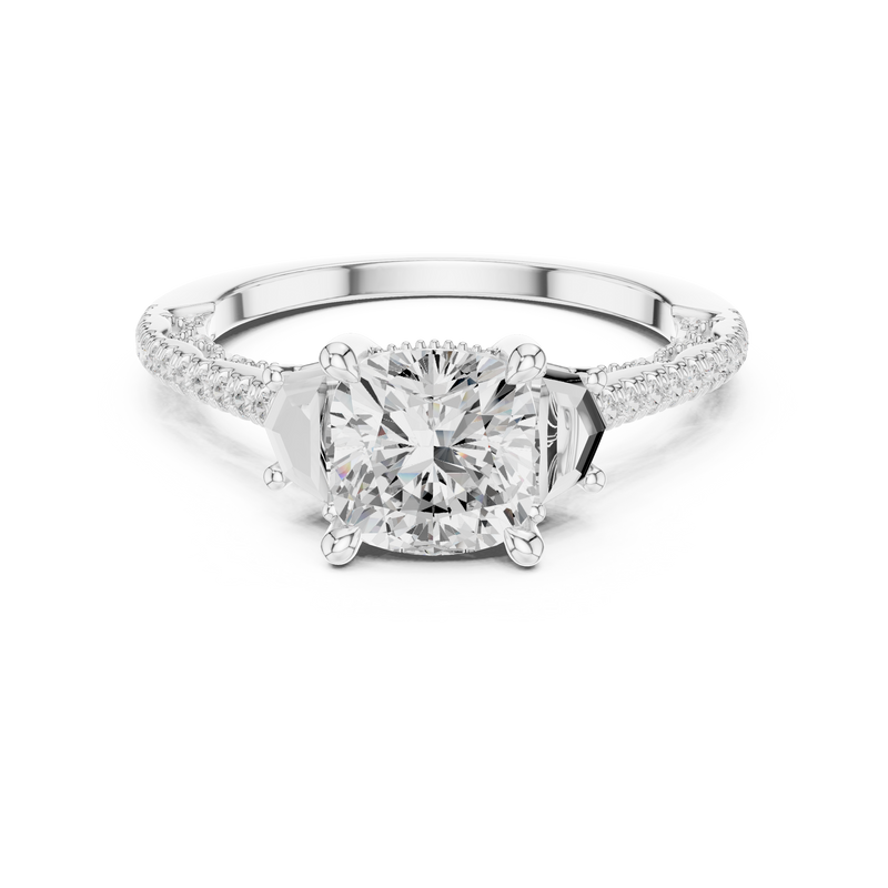 Ladies Ring DDLR-283@7 - White Gold - Image