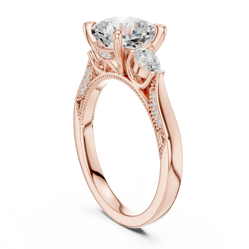 Ladies Ring DDLR-284@7 - Rose Gold - Image