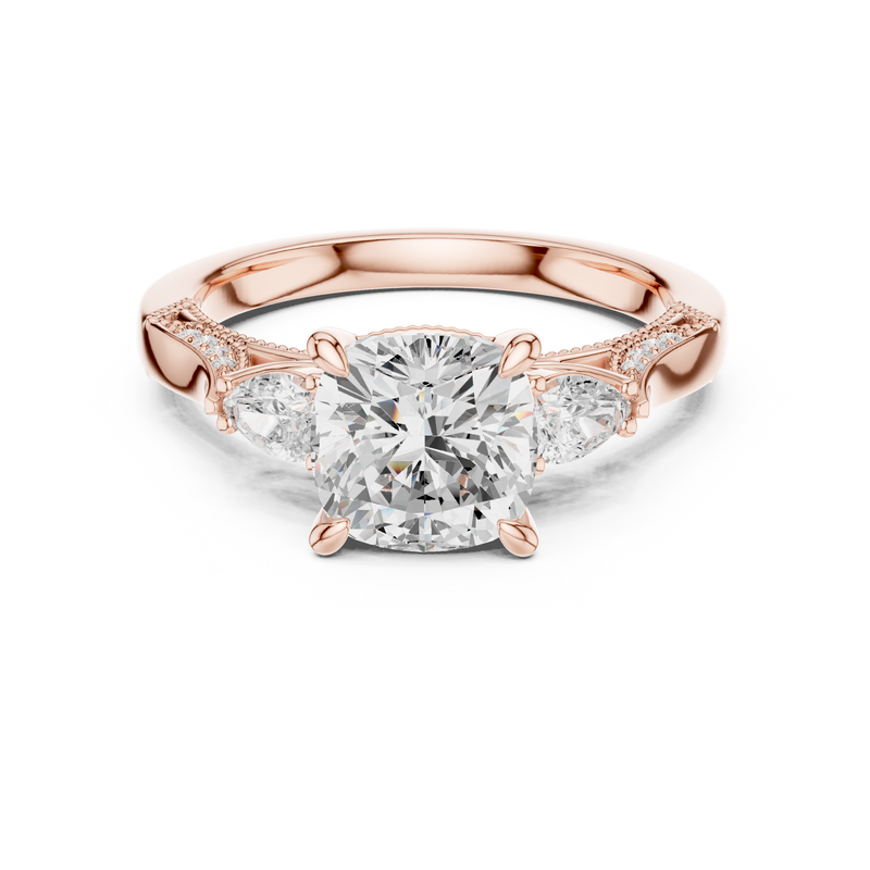 Ladies Ring DDLR-284@7 - Rose Gold - Image