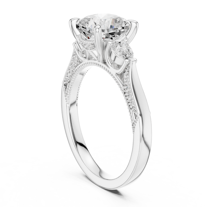 Ladies Ring DDLR-284@7 - White Gold - Image