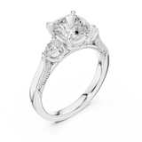 Ladies Ring DDLR-284@7 - White Gold - Image