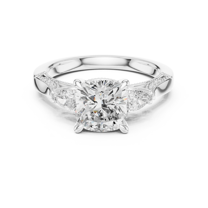Ladies Ring DDLR-284@7 - White Gold - Image