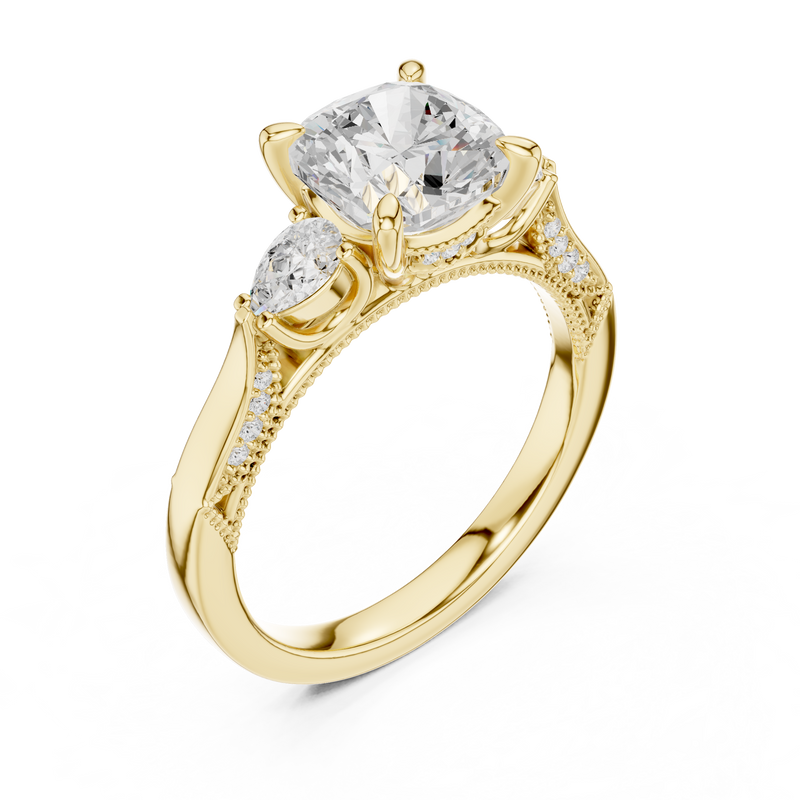 Ladies Ring DDLR-284@7 - Yellow Gold - Image