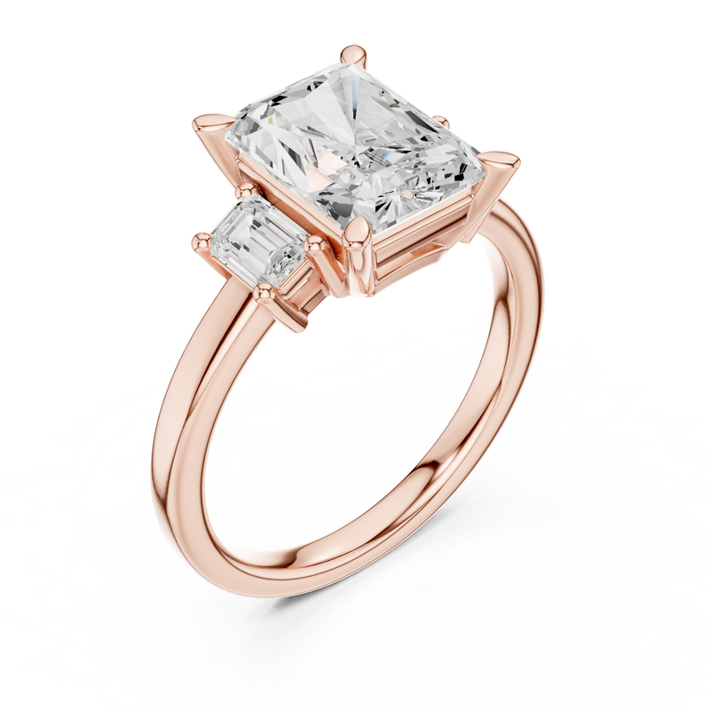 Ladies Ring DDLR-286@7 - Rose Gold - Image