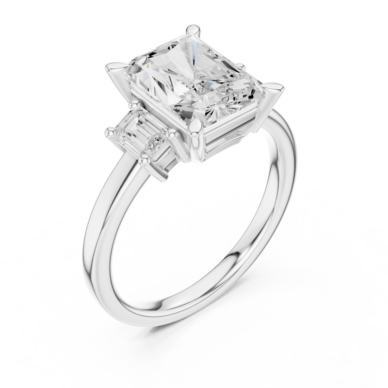 Ladies Ring DDLR-286@7 - White Gold - Image