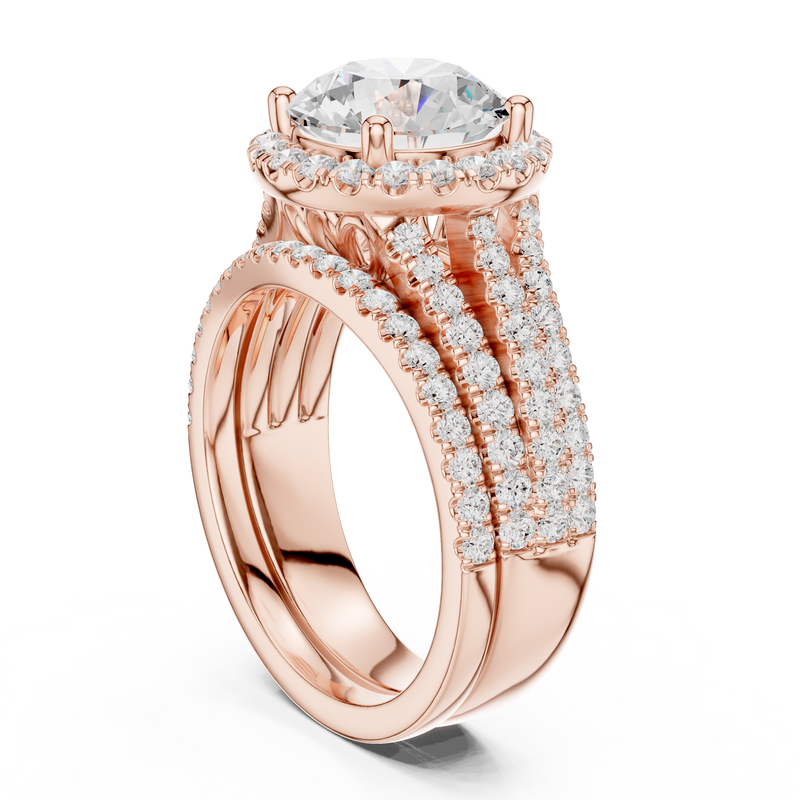 Ladies Ring DDLR-289@7 - Rose Gold - Image