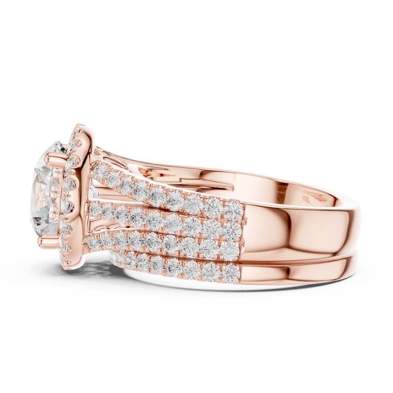 Ladies Ring DDLR-289@7 - Rose Gold - Image