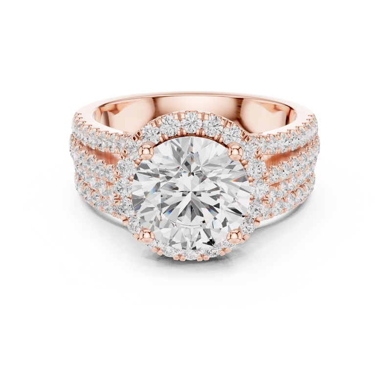 Ladies Ring DDLR-289@7 - Rose Gold - Image