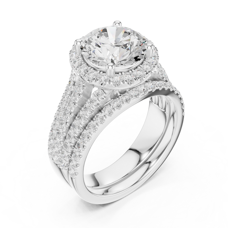 Ladies Ring DDLR-289@7 - White Gold - Image