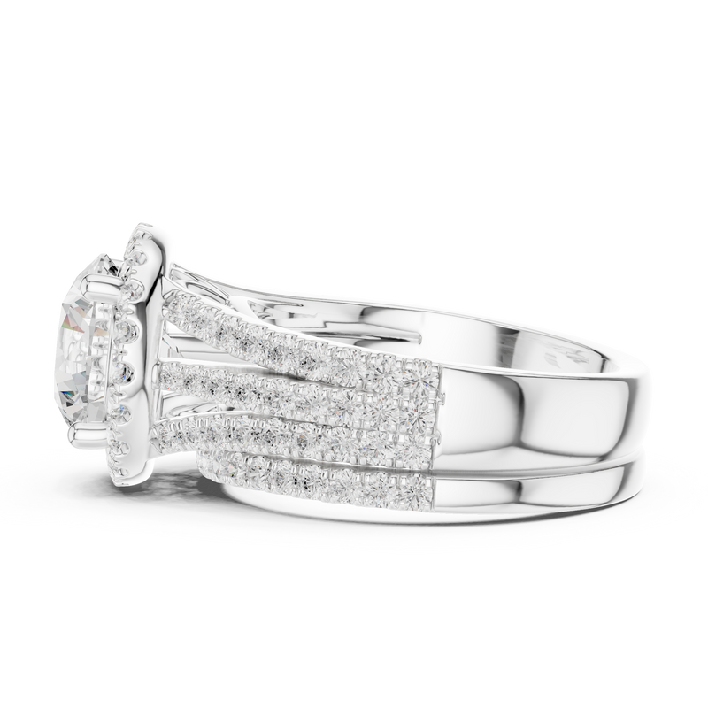 Ladies Ring DDLR-289@7 - White Gold - Image