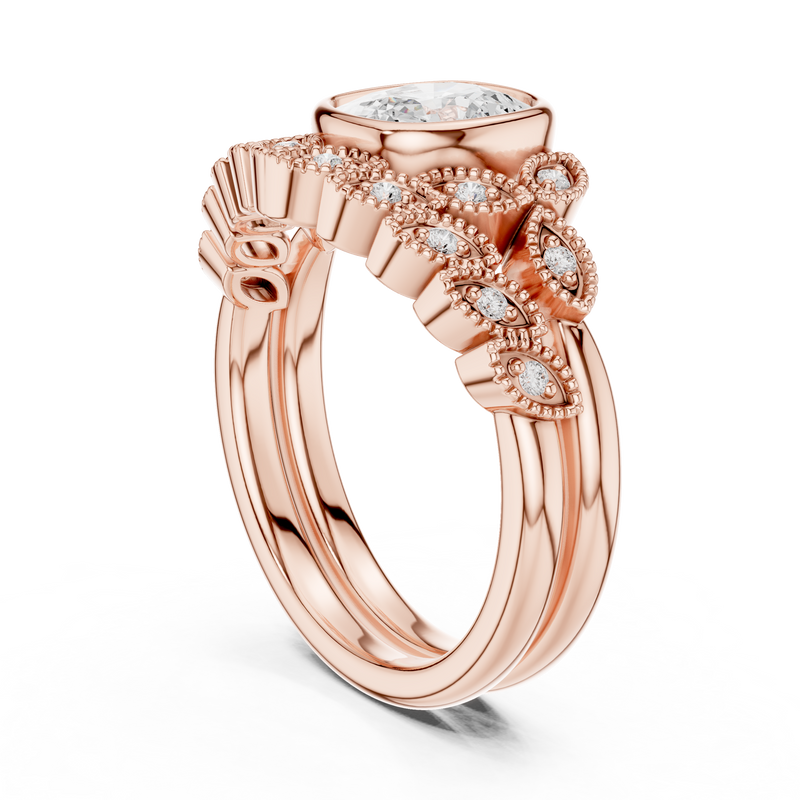 Ladies Ring DDLR-290@7 - Rose Gold - Image