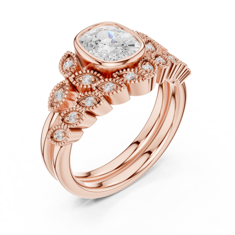 Ladies Ring DDLR-290@7 - Rose Gold - Image