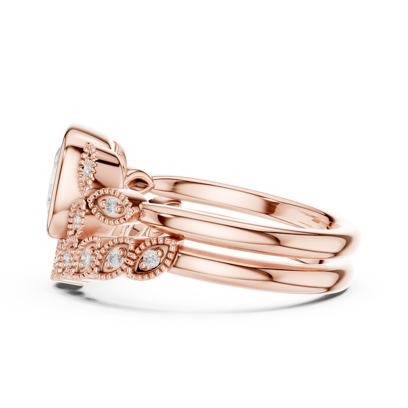 Ladies Ring DDLR-290@7 - Rose Gold - Image
