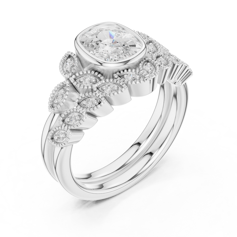 Ladies Ring DDLR-290@7 - White Gold - Image