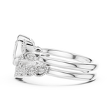 Ladies Ring DDLR-290@7 - White Gold - Image