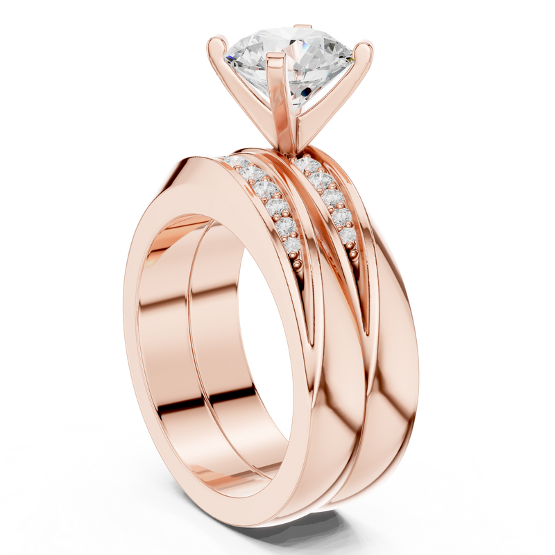 Ladies Ring DDLR-291@7 - Rose Gold - Image