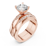 Ladies Ring DDLR-291@7 - Rose Gold - Image