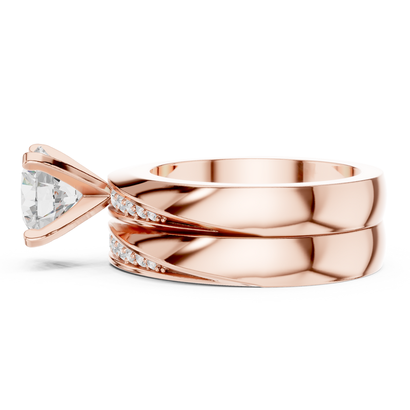 Ladies Ring DDLR-291@7 - Rose Gold - Image