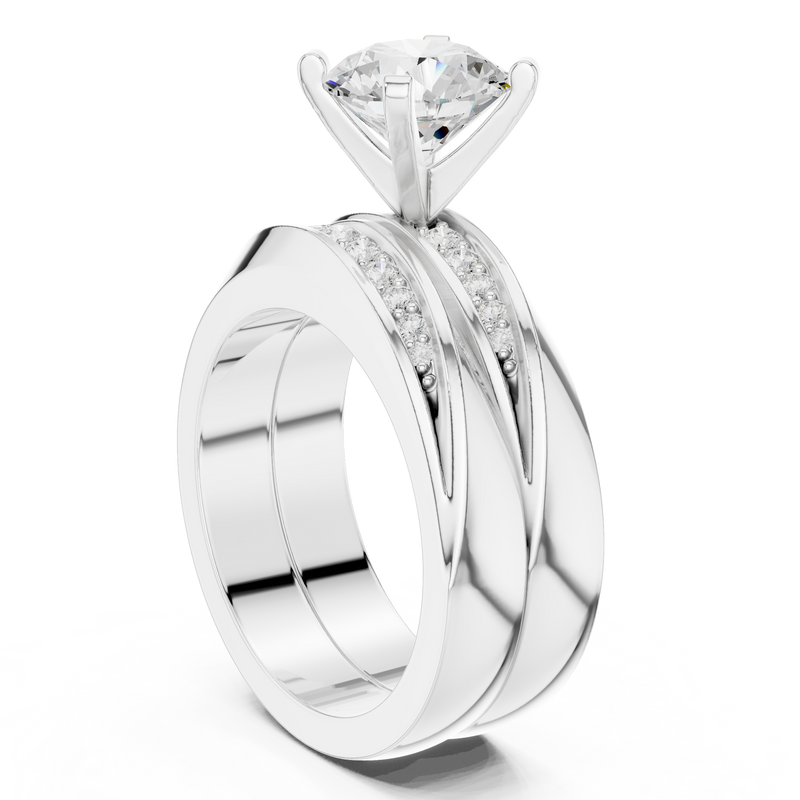 Ladies Ring DDLR-291@7 - White Gold - Image
