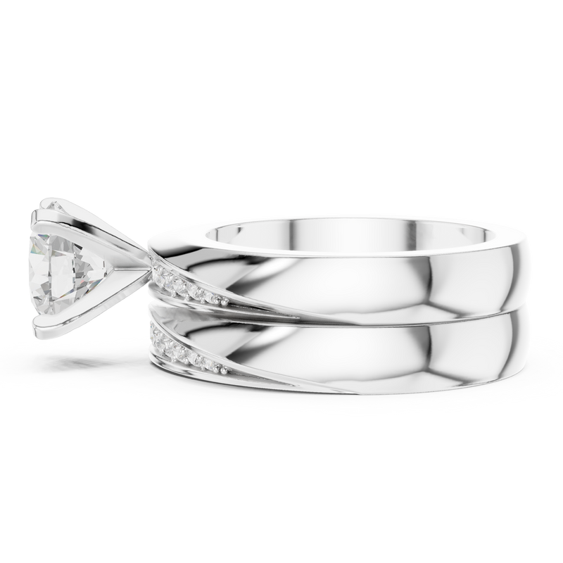 Ladies Ring DDLR-291@7 - White Gold - Image
