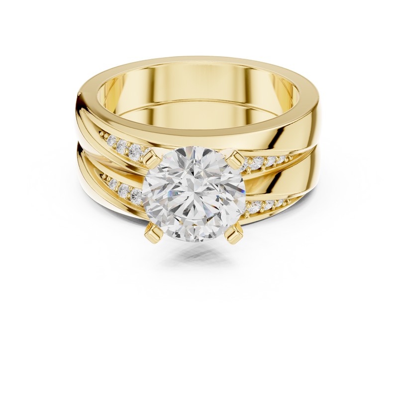 Ladies Ring DDLR-291@7 - Yellow Gold - Image