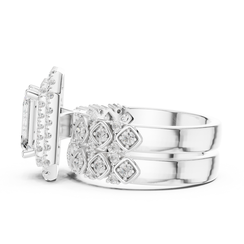 Ladies Ring DDLR-292@7 - White Gold - Image