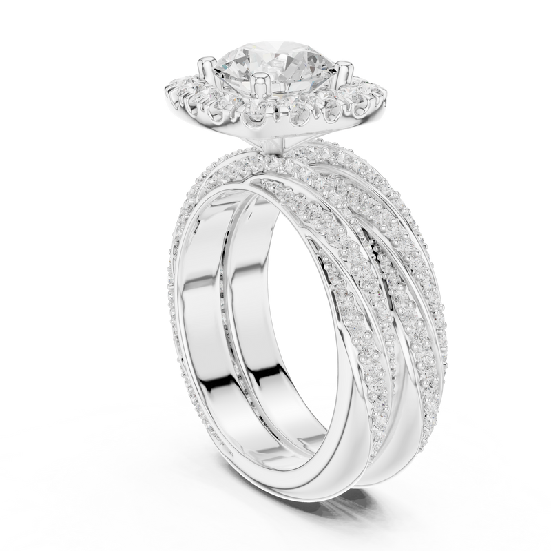 Ladies Ring DDLR-293@7 - White Gold - Image
