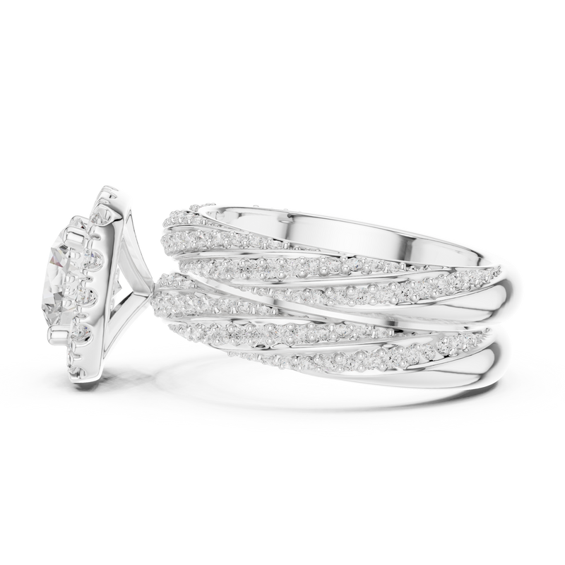 Ladies Ring DDLR-293@7 - White Gold - Image