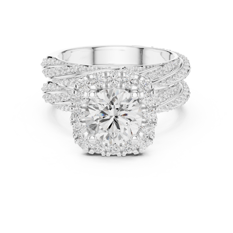 Ladies Ring DDLR-293@7 - White Gold - Image