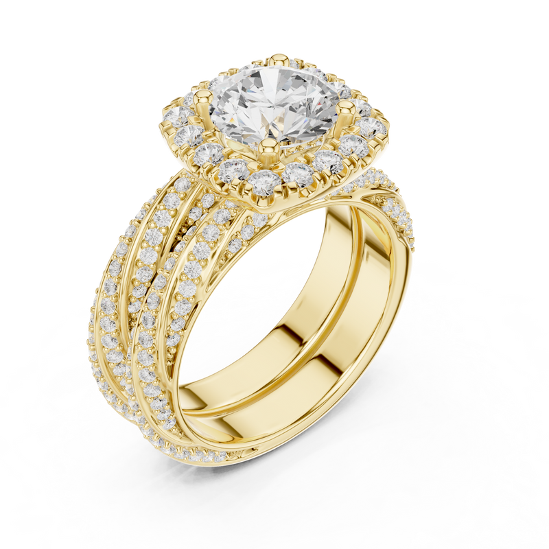 Ladies Ring DDLR-293@7 - Yellow Gold - Image