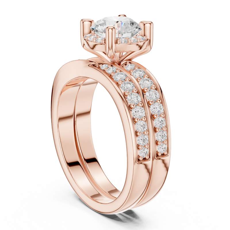Ladies Ring DDLR-294@7 - Rose Gold - Image