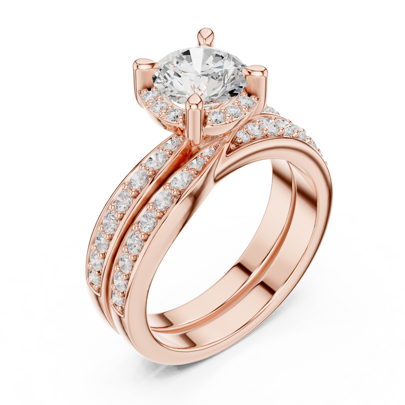 Ladies Ring DDLR-294@7 - Rose Gold - Image