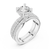 Ladies Ring DDLR-294@7 - White Gold - Image