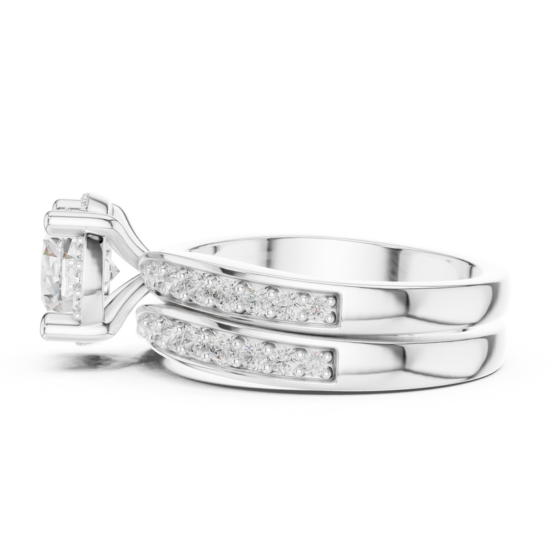 Ladies Ring DDLR-294@7 - White Gold - Image