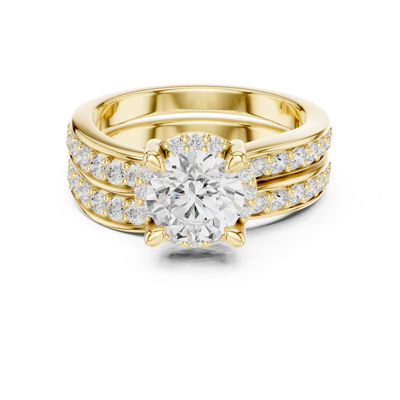 Ladies Ring DDLR-294@7 - Yellow Gold - Image