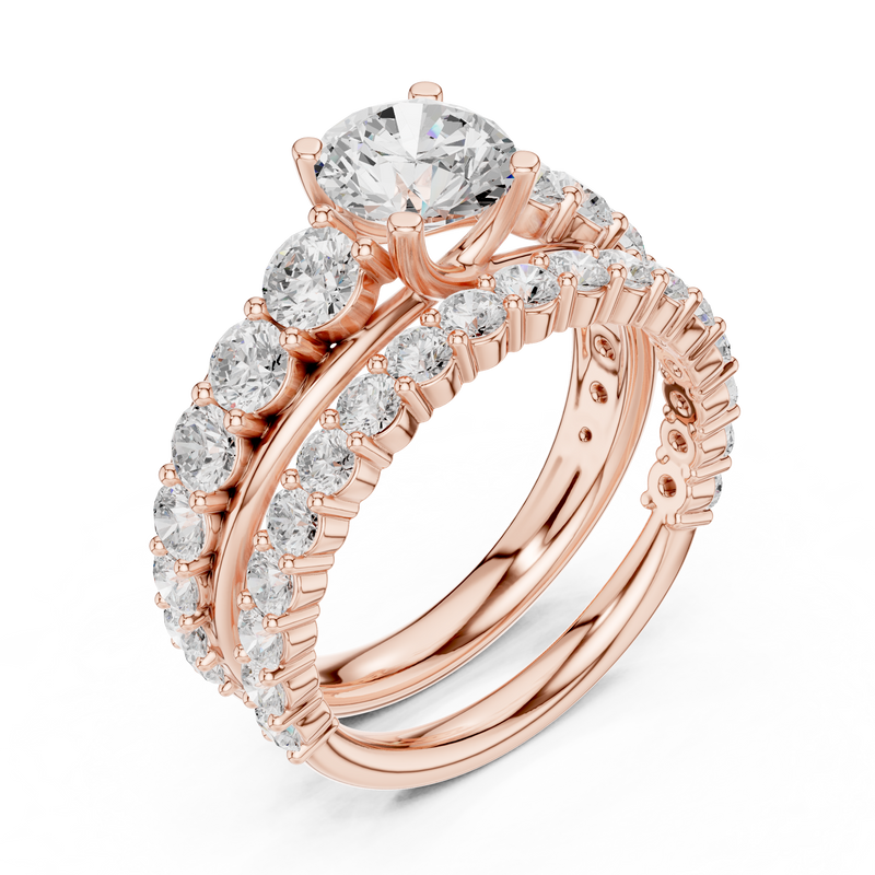 Ladies Ring DDLR-295@7 - Rose Gold - Image