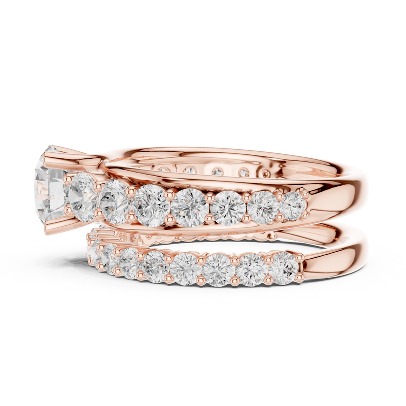 Ladies Ring DDLR-295@7 - Rose Gold - Image