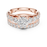 Ladies Ring DDLR-295@7 - Rose Gold - Image