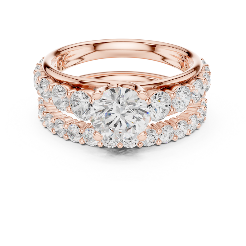 Ladies Ring DDLR-295@7 - Rose Gold - Image