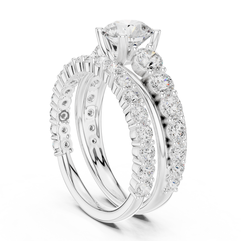 Ladies Ring DDLR-295@7 - White Gold - Image