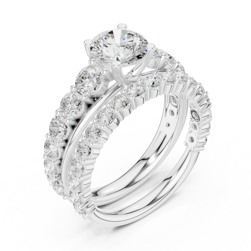 Ladies Ring DDLR-295@7 - White Gold - Image