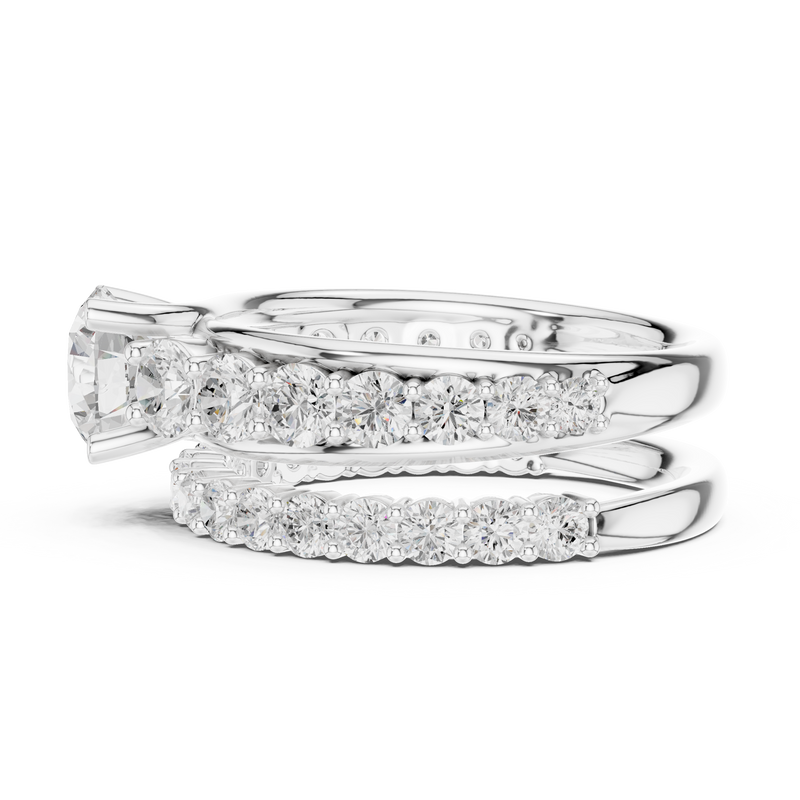 Ladies Ring DDLR-295@7 - White Gold - Image